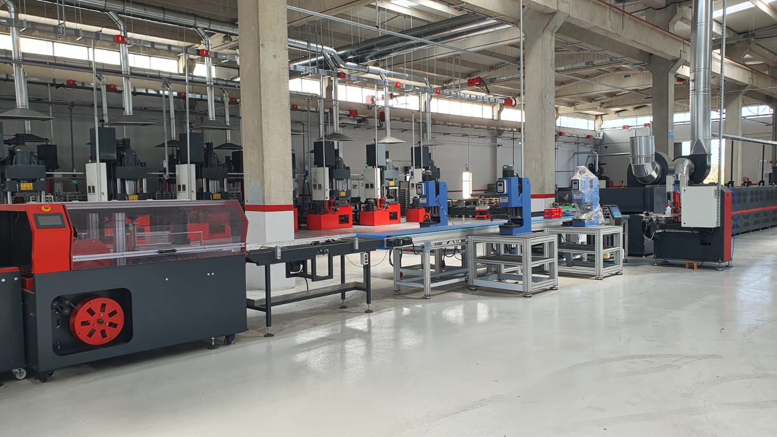 Turnkey brake pad factory setup - fully automated press line
