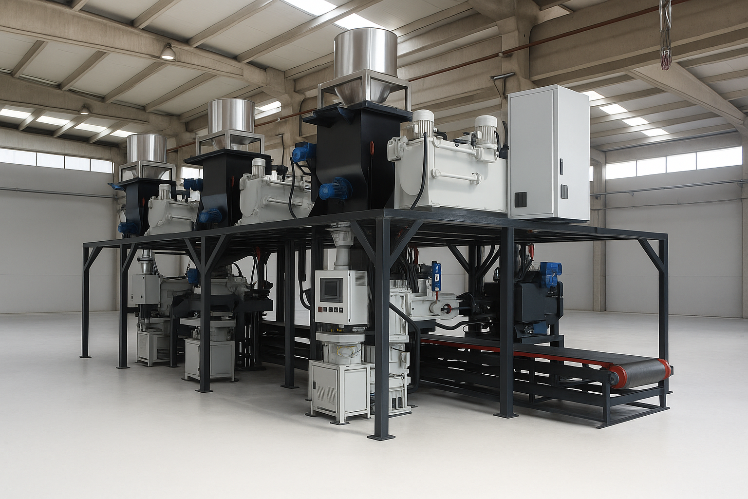 Fully automatic press systems for brake pad production lines